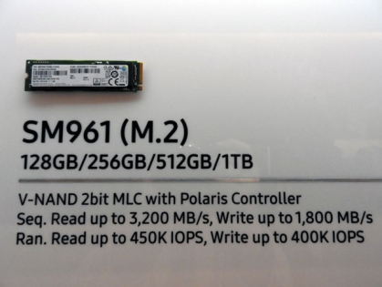 Ổ cứng SSD M2-PCIe 1TB Samsung SM961 NVMe 2280 (OEM 960 PRO)