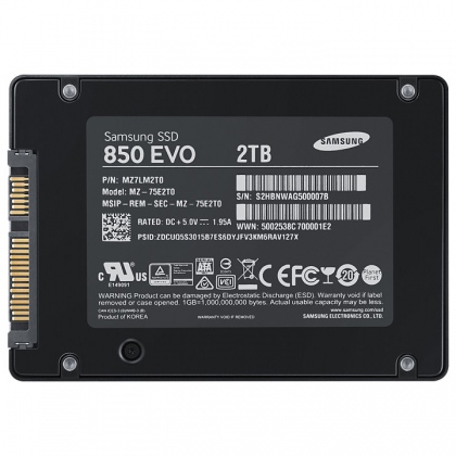 Ổ cứng SSD 2TB Samsung 850 EVO 2.5-Inch SATA III