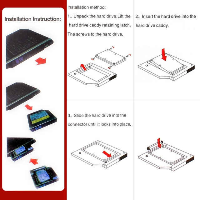Caddy Bay SATA III 9.5mm Remax 12