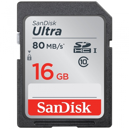 Thẻ nhớ 16GB SDHC SanDisk Ultra 80 MB/s (SDSDUNC-016G-GN6IN)