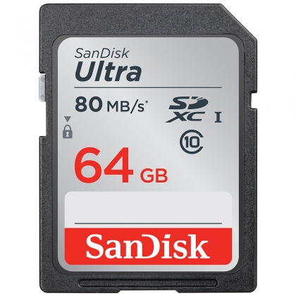 Thẻ nhớ 64GB SDXC SanDisk Ultra 533x 80/15 MBs
