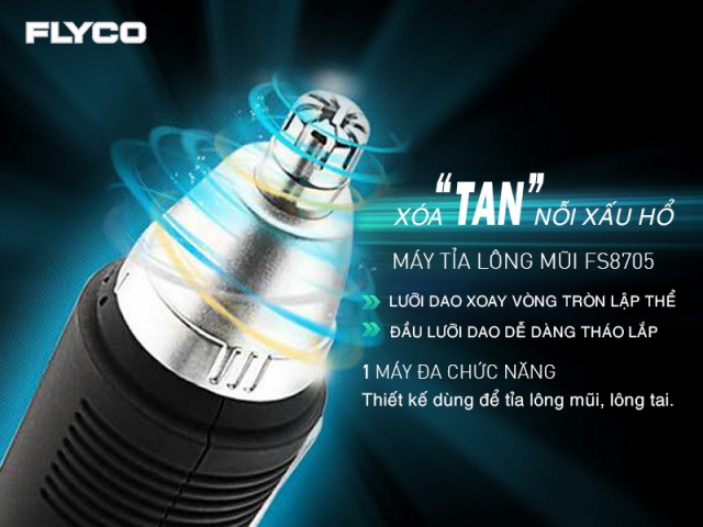 Máy cắt tỉa lông mũi Flyco FS7805 8