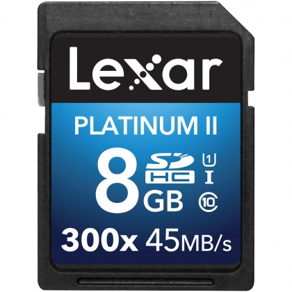 Thẻ nhớ 8GB SDHC Lexar Platinum II 300x 45/20 MBs
