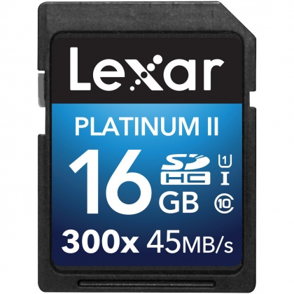Thẻ nhớ 16GB SDHC Lexar Platinum II 300x 45/20 MBs