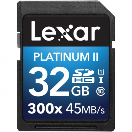 Thẻ nhớ 32GB SDHC Lexar Platinum II 300x 45/20 MBs