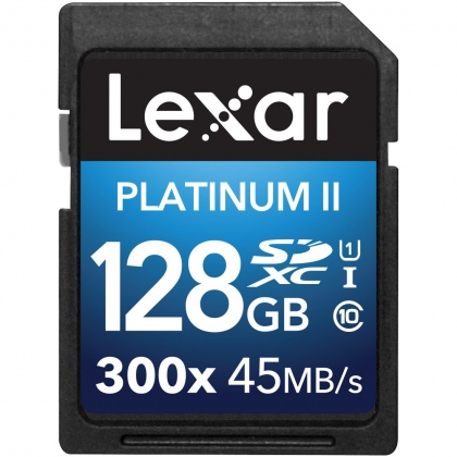 Thẻ nhớ 128GB SDXC Lexar Platinum II 300x 45/20 MBs
