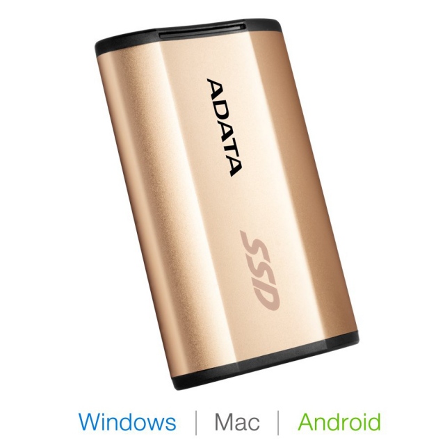 Ổ cứng di động SSD Portable 250GB Adata SE730 Gold ASE730-250GU31-CGD 2
