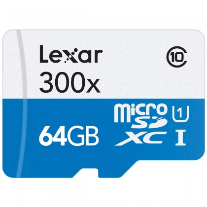 Thẻ nhớ 64GB MicroSDXC Lexar 300x 45/12 MBs