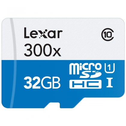 Thẻ nhớ 32GB MicroSDXC Lexar 300x 45/12 MBs