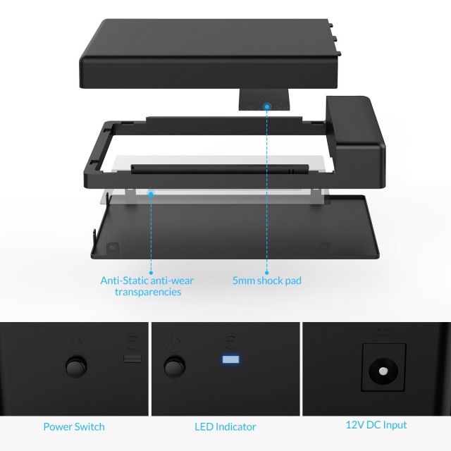Box Orico 3588C3 series USB Type C 3.0 - Hỗ trợ HDD and SSD 2.5 và 3.5 Inch 9