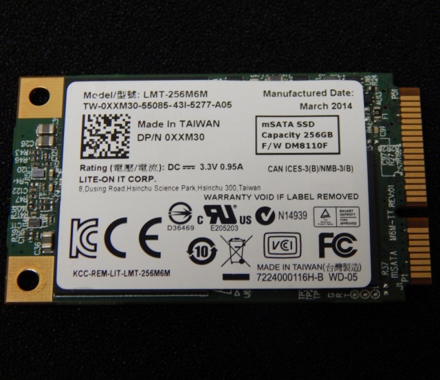 Ổ cứng SSD mSATA 256GB LiteOn M6M 4