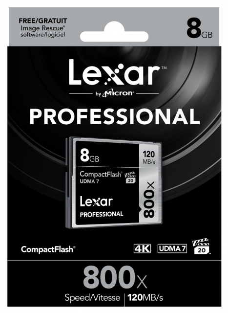 Thẻ nhớ 8GB CompactFlash Lexar Professional 800X 2