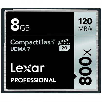 Thẻ nhớ 8GB CompactFlash Lexar Professional 800X 120/60 MBs