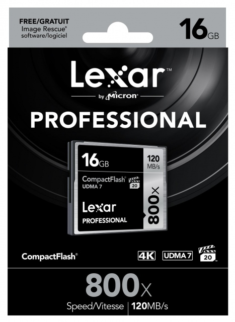 Thẻ nhớ 16GB CompactFlash Lexar Professional 800X 2