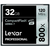 Thẻ nhớ 32GB CompactFlash Lexar Professional 800X 120/75 MBs