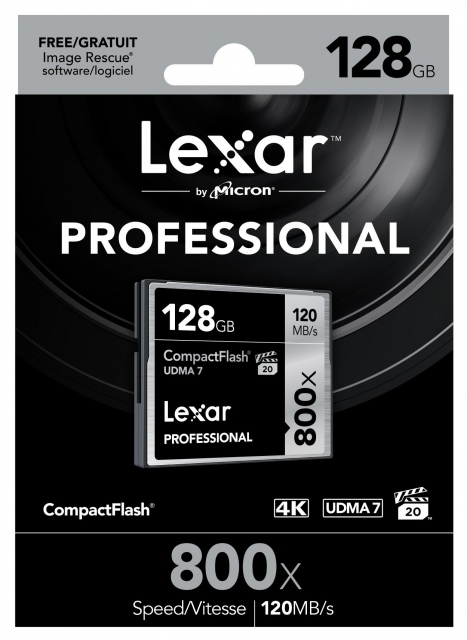 Thẻ nhớ 128GB CompactFlash Lexar Professional 800X 2