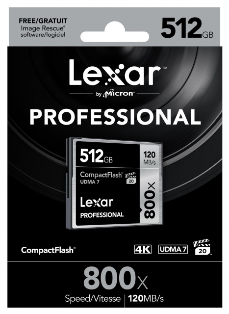 Thẻ nhớ 512GB CompactFlash Lexar Professional 800X 2