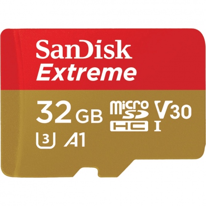 Thẻ nhớ 32GB MicroSDHC Sandisk Extreme 667x A1 V30 100/60 MBs (Bản mới nhất)
