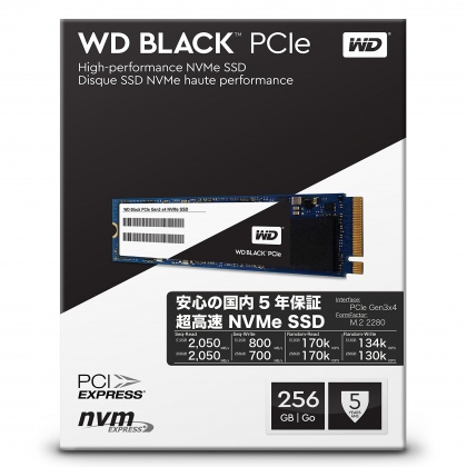 Ổ cứng SSD M2-PCIe 256GB WD Black NVMe 2280