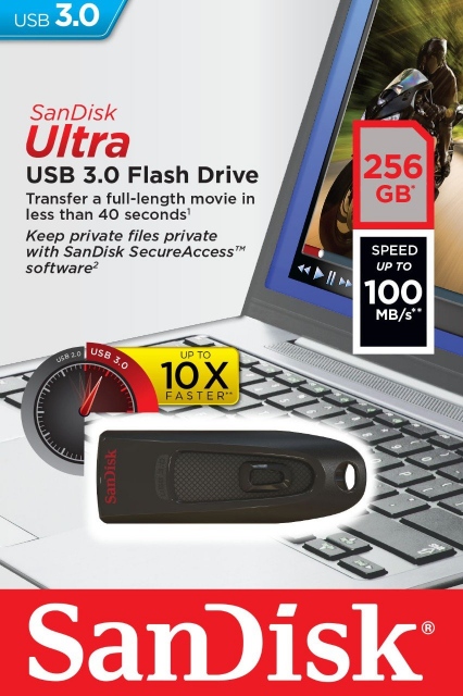 USB 256GB Sandisk Ultra CZ48 6