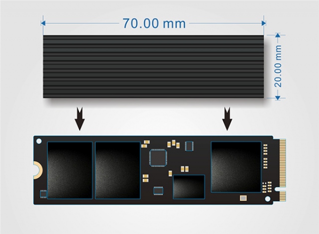 Bộ tản nhiệt SSD M2 2280 - M.2 HEAT heat sinks 7