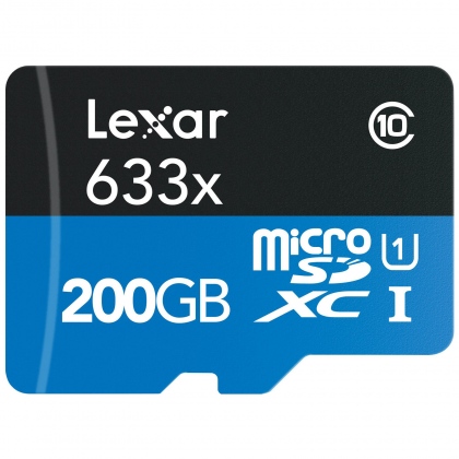 Thẻ nhớ 200GB MicroSDXC Lexar 633x 95/45 MBs