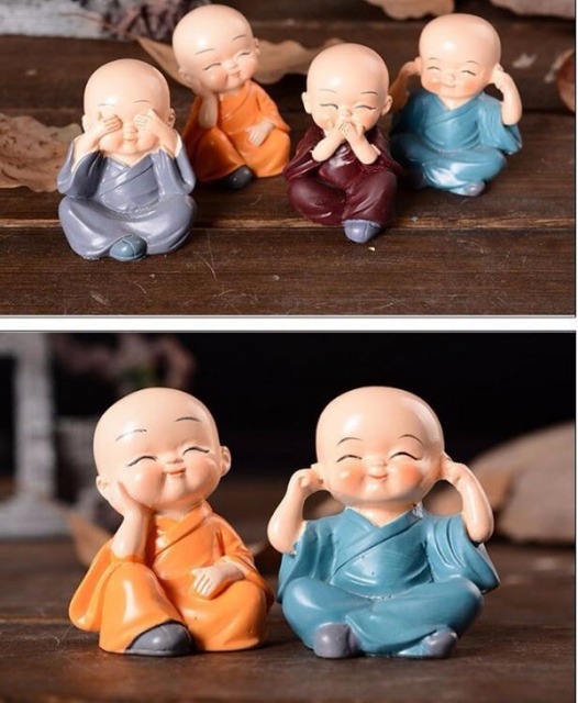 Bộ tượng 4 chú tiểu tam không và suy ngẫm 9