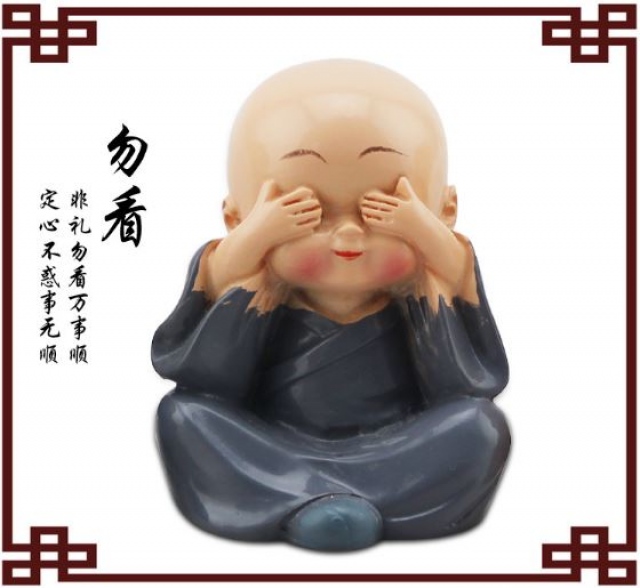 Bộ tượng 4 chú tiểu tam không và suy ngẫm 4