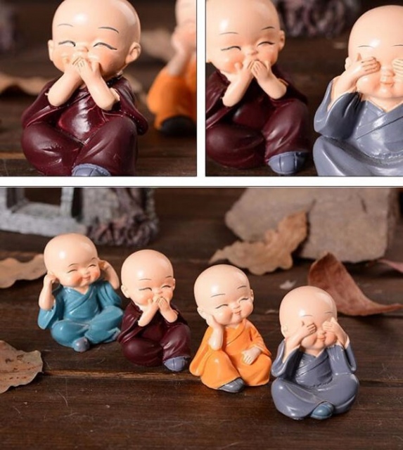 Bộ tượng 4 chú tiểu tam không và suy ngẫm 11