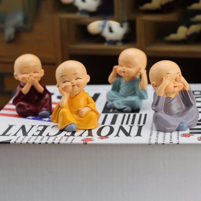 Bộ tượng 4 chú tiểu tam không và suy ngẫm 16