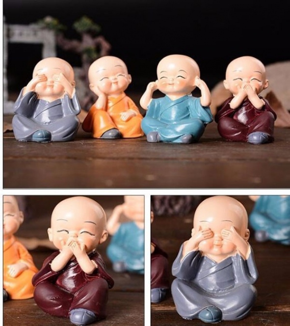 Bộ tượng 4 chú tiểu tam không và suy ngẫm 10