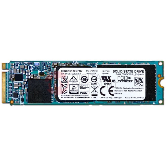 Ổ cứng SSD M2-PCIe 128GB Toshiba XG3 NVMe 2280 2