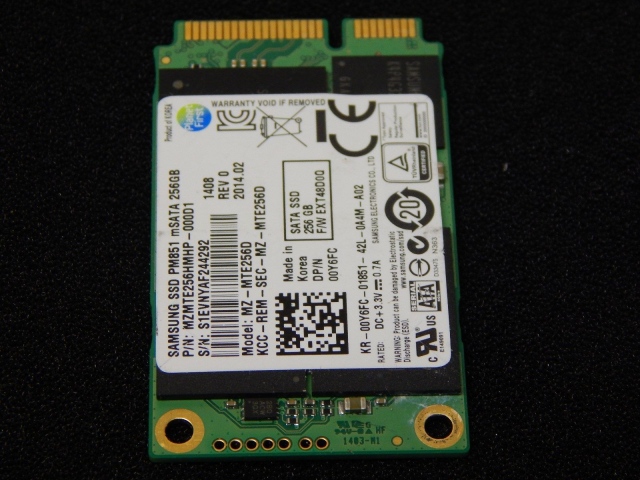 Ổ cứng SSD mSATA 256GB Samsung PM851 4