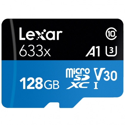 Thẻ nhớ 128GB MicroSDXC Lexar 633x A1 V30 95/45 MBs (Chuyên dụng cho GoPro)