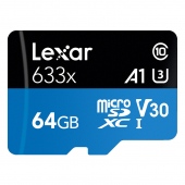 Thẻ nhớ 64GB MicroSDXC Lexar 633x A1 V30 95/45 MBs (Chuyên dụng cho GoPro)
