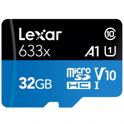 Thẻ nhớ 32GB MicroSDHC Lexar 633x A1 V10 95/25 MBs (Chuyên dụng cho GoPro)