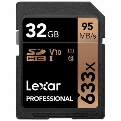 Thẻ nhớ 32GB SDHC Lexar Professional 633x 95/45 MBs (Phiên bản mới nhất)