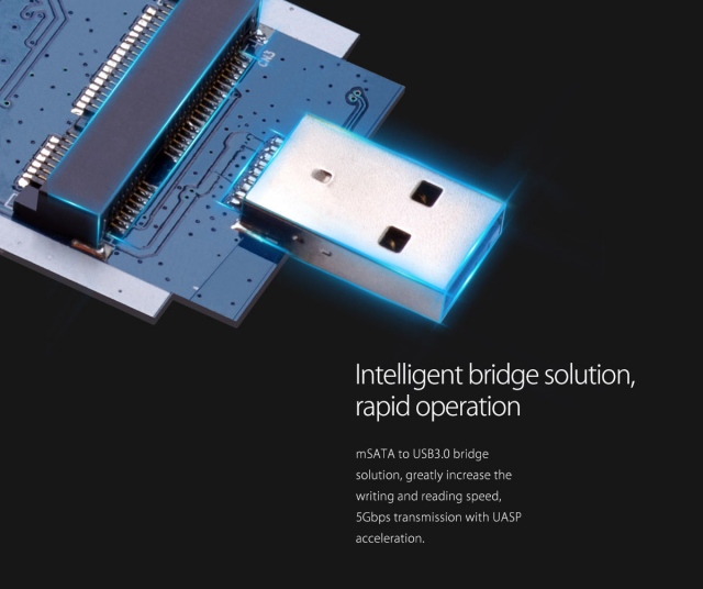 Box chuyển mSata sang USB Orico MSG-U3 Nhôm 7