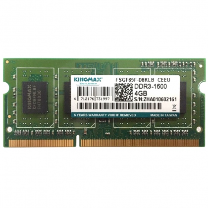 RAM DDR3 Laptop 4GB Kingmax 1600Mhz (PC3 12800 SODIMM 1.5V)