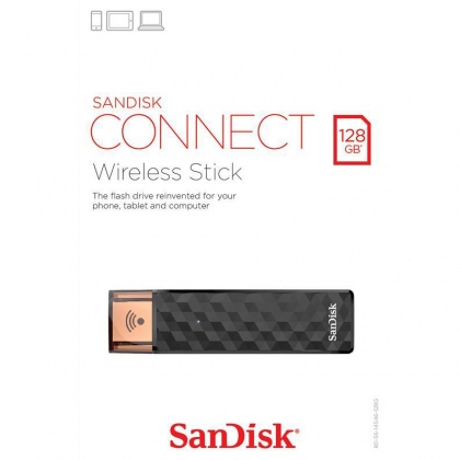 USB Wifi 128GB SanDisk SDWS4 Connect Wireless Flash Drive