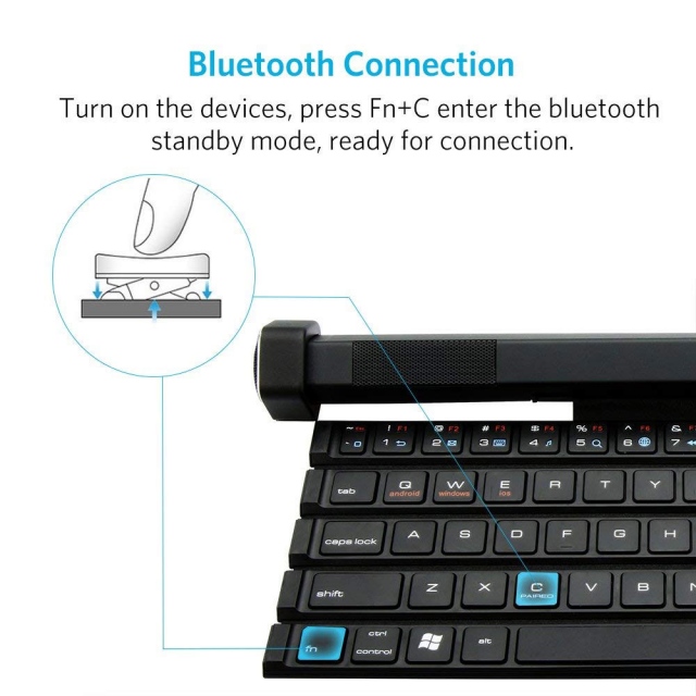 Bàn phím không dây có thể cuộn REMAX XII J800 kèm loa Bluetooth 8