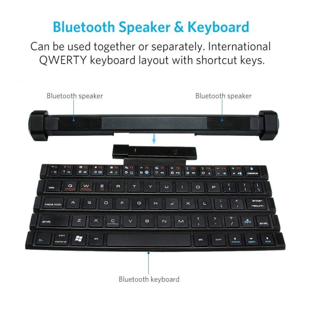 Bàn phím không dây có thể cuộn REMAX XII J800 kèm loa Bluetooth 9