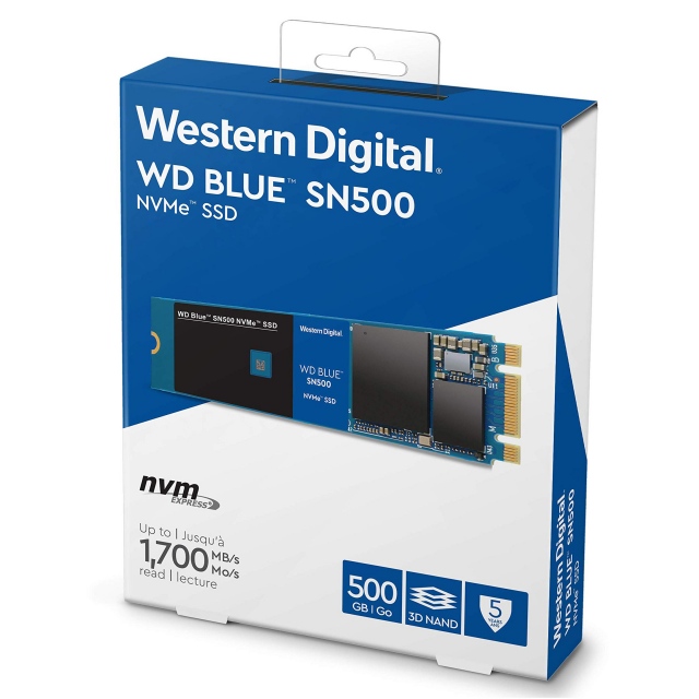 WD RA MẮT DÒNG SSD BLUE SN500 M.2 Pcie NVME 1