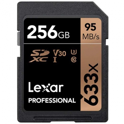 Thẻ nhớ 256GB SDXC Lexar Professional 633x V30 95/45 MBs (Phiên bản mới nhất)