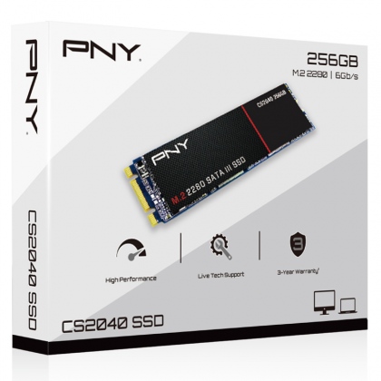 Ổ cứng SSD M2-SATA 256GB PNY CS2040  2280