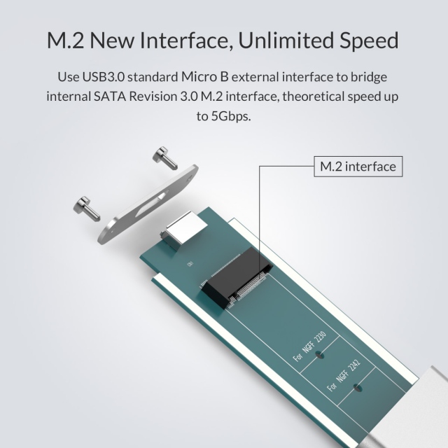 Box chuyển M2 Sata sang USB 3.0 ORICO M2G-U3 - Biến SSD M.2 thành ổ cứng di động 6