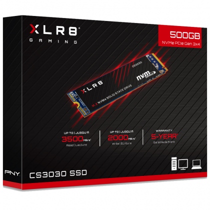 Ổ cứng SSD M2-PCIe 500GB PNY XLR8 CS3030 NVMe 2280