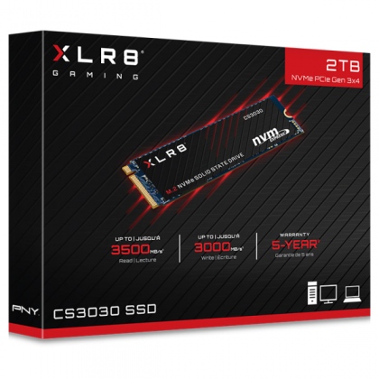 Ổ cứng SSD M2-PCIe 2TB PNY XLR8 CS3030 NVMe 2280