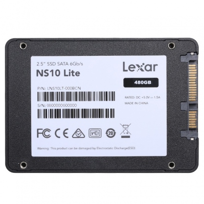 Ổ cứng SSD 480GB Lexar NS10 Lite 2.5-Inch SATA III