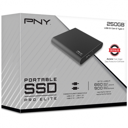 Ổ cứng di động SSD Portable 250GB PNY Pro Elite